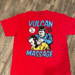 Star Trek Vulcan Massage Red Graphic Tee
